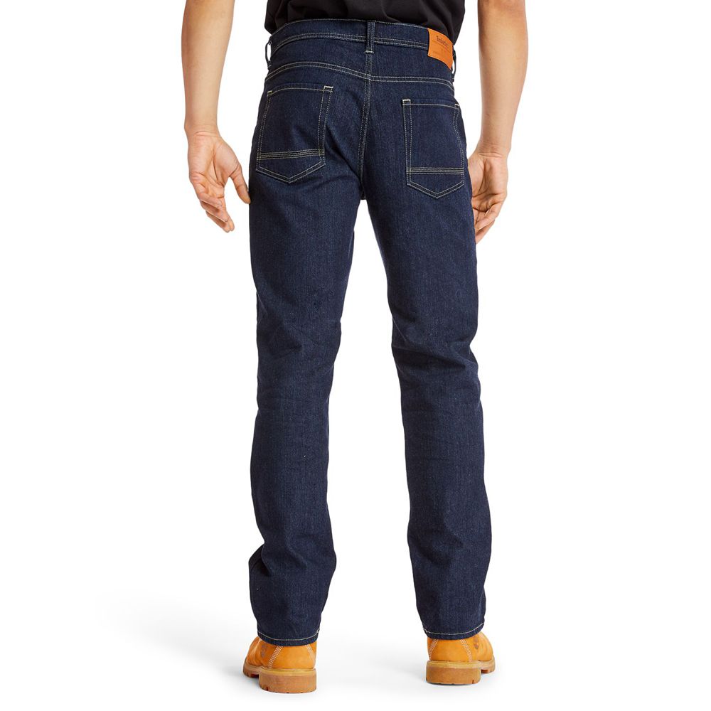 Pantalones Timberland Hombre Regular Fit Denim Jeans Azul Marino - Chile MYB-495832